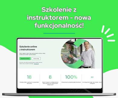 Szkolenie z instruktorem - nowa funkcjonalność w serwisie!