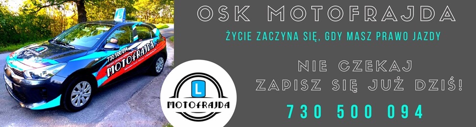 logo Ośrodek Szkolenia Kierowców Motofrajda Aleksandra Krych,  NAJBLIŻSZY KURS: 12.01.2026r. godz . 17:00