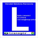 logo Ośrodek Szkolenia Kierowców PST Transgór S.A.