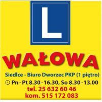 logo OŚRODEK SZKOLENIA KIEROWCÓW "WAŁOWA" SPÓŁKA JAWNA ANNA SAS I MAGDALENA SZOSTEK